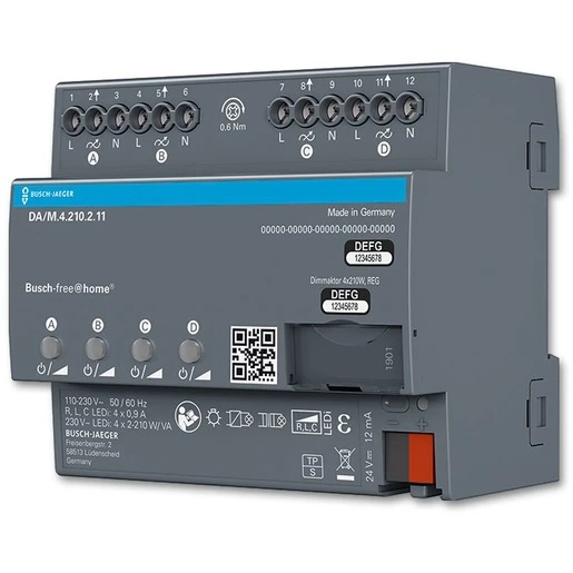 ABB Busch-Jaeger F@h led dimmer 4v 210w/va dinr