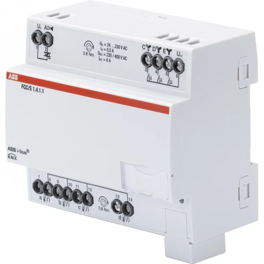 ABB Busch-Jaeger I-Bus KNX Fan coil controller Climaeco PWM 3-stage MDRC KNX 4-voudig 2CDG110209R0011