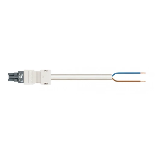 Wago SERIE 771 Patchkabel gebouwinstallatie 2p Contrastekker (female) Vrij kabeluiteinde 3000mm