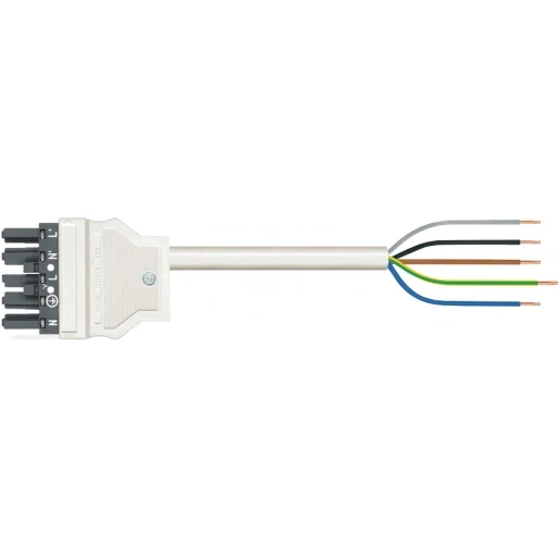 Wago SERIE 771 Patchkabel gebouwinstallatie 5p Contrastekker (female) Vrij kabeluiteinde 6000mm