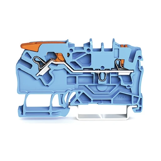 Wago SERIES 2102 Verbindingsrijgklem 0,75-4mm² eendr. 0,25-2,5mm² meerdr. Blauw