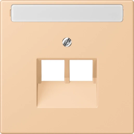 Jung LS range Afdekking centraalplaat LC32122 UAE/IAE 2 connectoren Met label LC969-2NAUA237