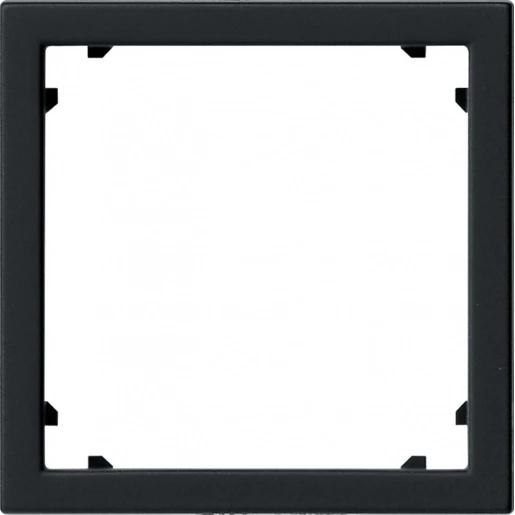 Gira System 55 Adapterraam vierkant zwart 0283005