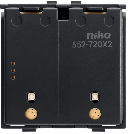 Niko Draadloze schakelaar met batterij tweevoudig Zigbee zonder sokkel 552-72012