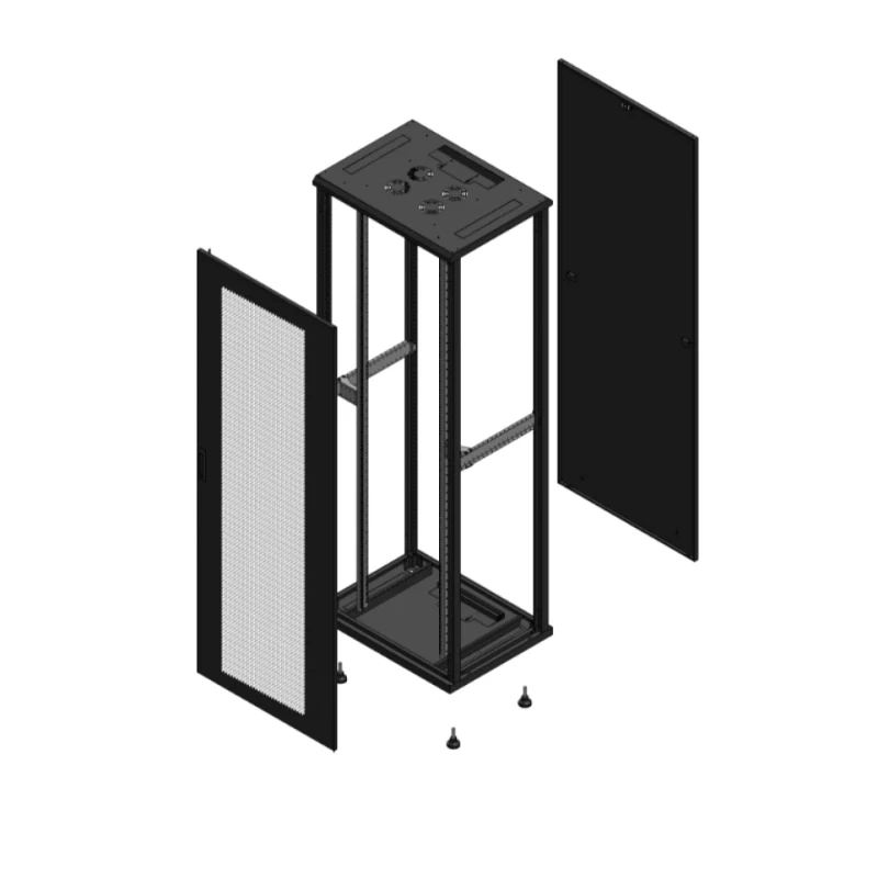 Gigamedia Vloer patchkast AV enkel PER PAR EX 19" 47HE 800x600mm Zwart GGM 704786PPSPAREX