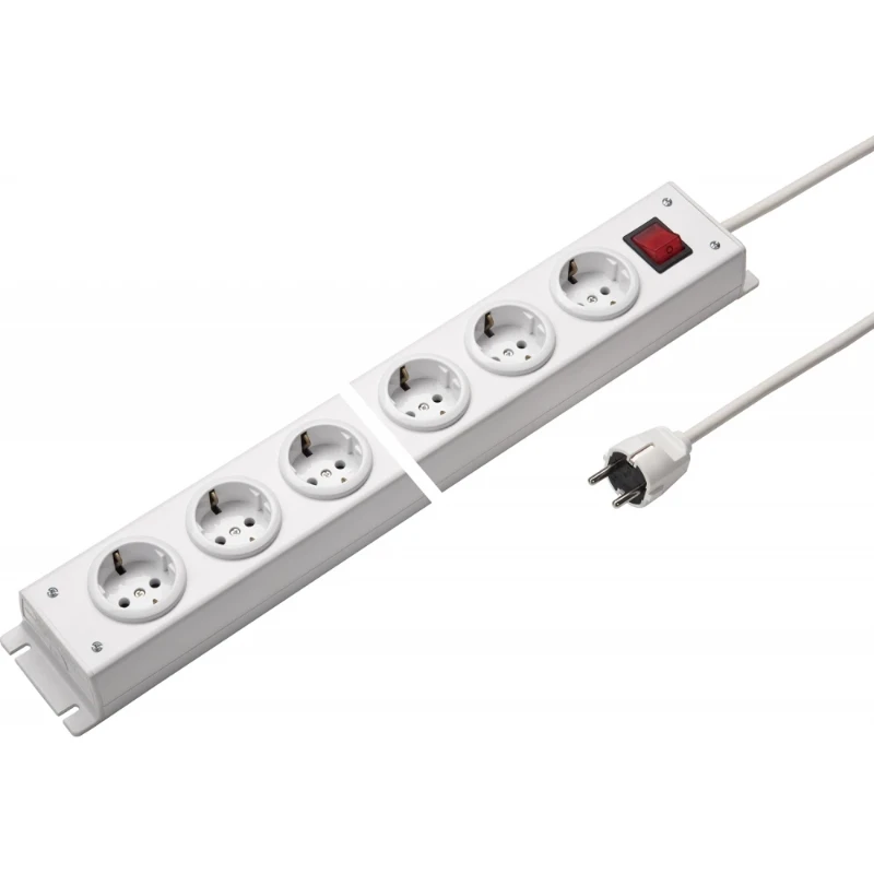 Martin Kaiser Contactdooscombinatie 6RA 16A IP20 snoer 1.5m 1001ZL6WS15