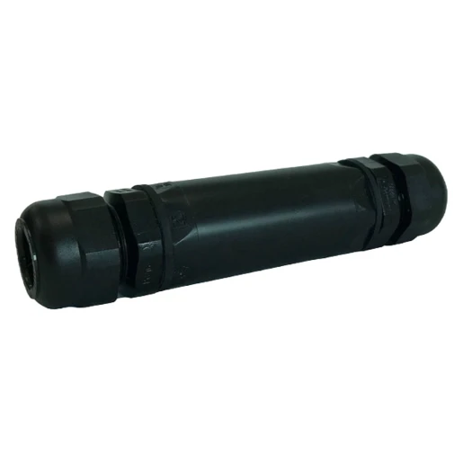 Wiska Kabelverbinder M25 met 5-p. connector en 2x wartel ESKV25 zwart