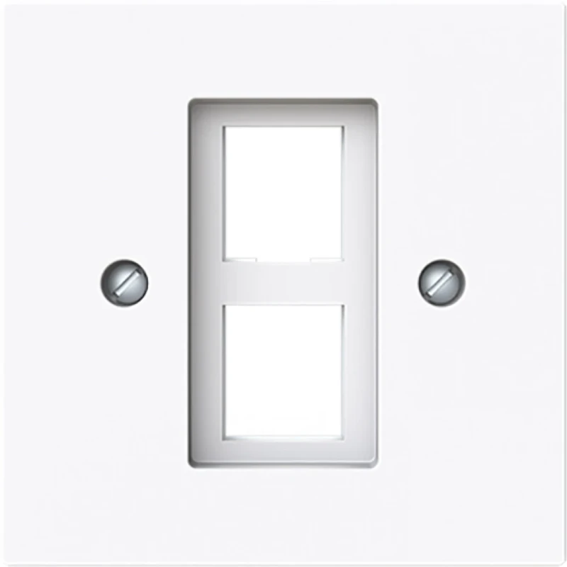 ABB Busch-Jaeger Art linear Centraalplaat MJ 216000-2/216005-4 Basiselement met centrale afdekplaat 2 connectoren Zonder label wit 2CKA001753A9926
