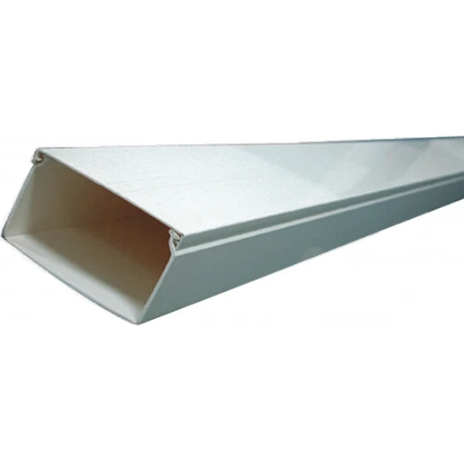 Canalit M2 Leidingkoker 2000x20x10mm PVC Bodemperforatie met deksel wit RAL 9010 920060