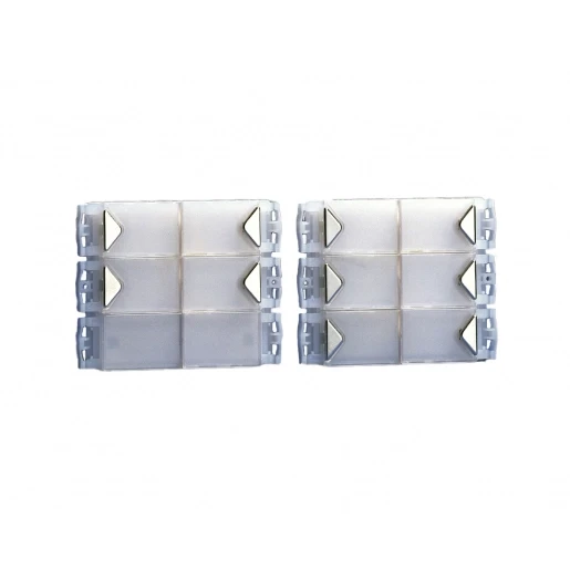 Comelit Powercom Drukknopmodule simplebus druktoets aluminium/kunststof 6-voudig wit 3323/6