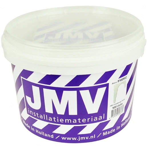 JMV Inslagbeugel 16/20mm blank met kartel verpakt in emmer