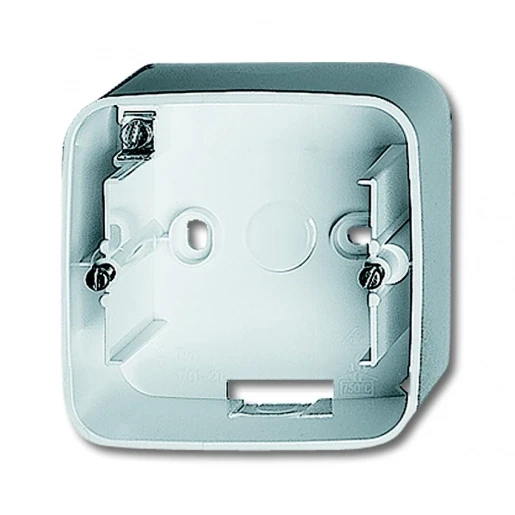 ABB Busch-Jaeger Reflex SI Opbouwbak + bodem 1-voudig wit Horizontaal en verticaal 2CKA001799A0295