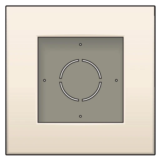 Niko Opbouwdoos 1-voudig beige Horizontaal en verticaal 100-80100