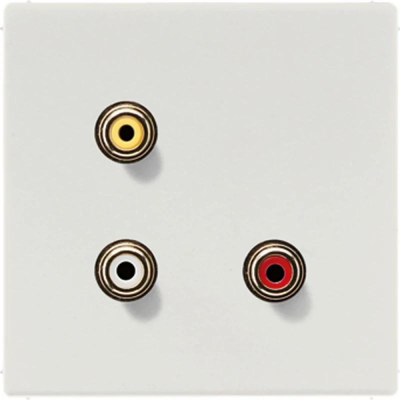 Jung LS range afdekking ls990 licht grijs cinch audio/vid. MALS1031LG