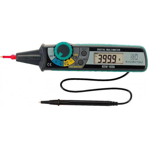 Kyoritsu Digitale penmultimeter ac/dc + draagtas 600v ac/dc cat iii digitaal 010300000c