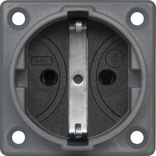 ABL Home Line Wandcontactdoos flexibele aansluitingen 50 x 50 mm 250V 16A IP20 grijs 1661-360