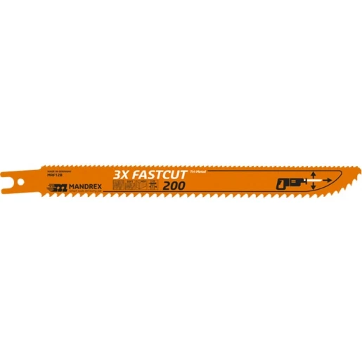 Mandrex 3X Fastcut Reciprozaagblad (1 stuk = 2) hout kunststof 18301200