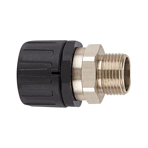 Hellermann Tyton KUNSTSTOF KOPPELING MET DRAAIEND BUITENDRAAD RECHT IP66 Ø16MM M20