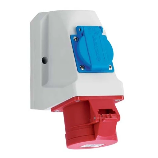 ABL 5p/32A/6h 400V CEE wcd comb. 2p+ra 15g IP44 10A/bedraad