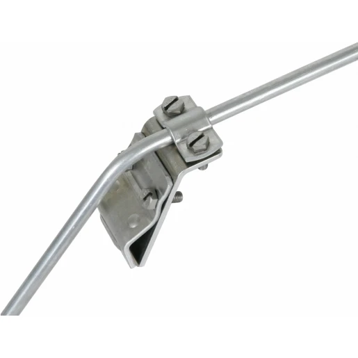 Dehn Gutter clamp al f.bead 13-25mm with two-screw cleat for rd 7-10mm