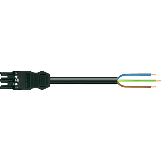 Wago SERIE 771 Patchkabel gebouwinstallatie 3p Contrastekker (female) Vrij kabeluiteinde 8000mm