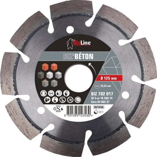 Bizline Diamantschijf beton 125mm 782017