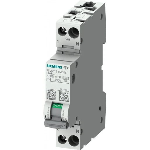 Siemens Vlamboogdetectie communicatief AC 230V 6kA 1+N pole B 25A