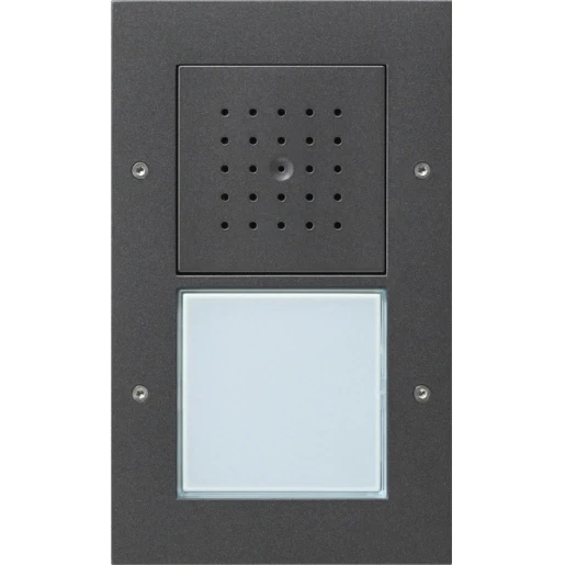 Gira TX_44 Deurstation deurcommunicatie 1 beltoets antraciet IP44 Opbouw 126667