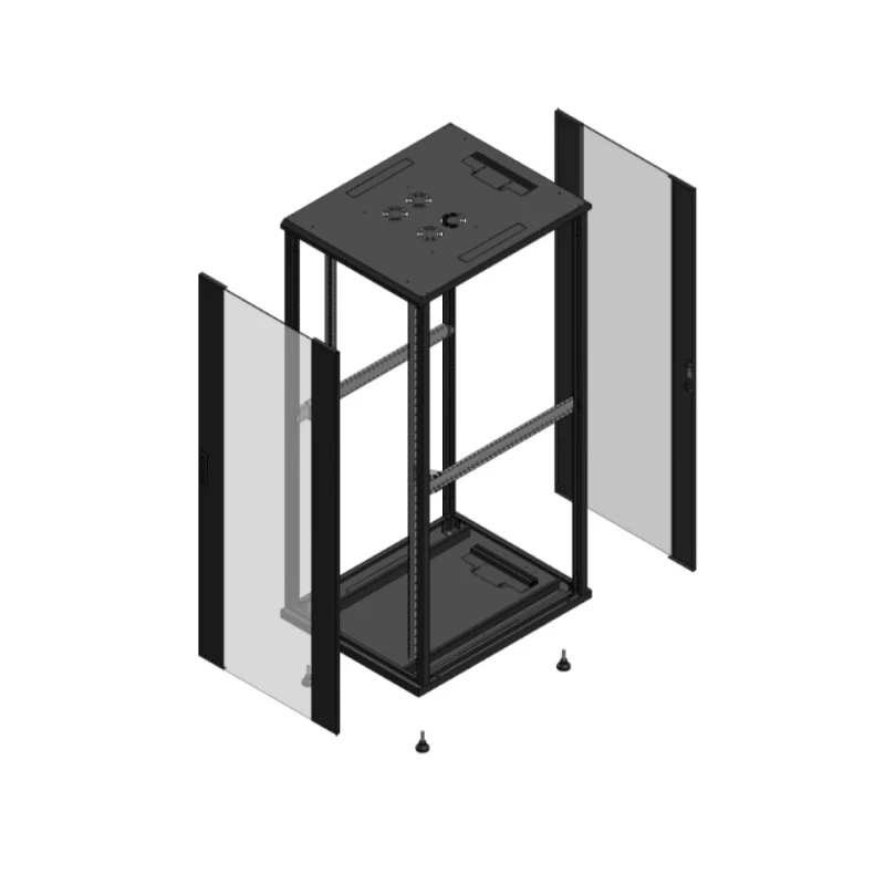 Gigamedia Vloer patchkast AV enkel VER AR enkel VER EX 19" 42HE 800x1000mm Zwart GGM 7042810PVSPVSEX