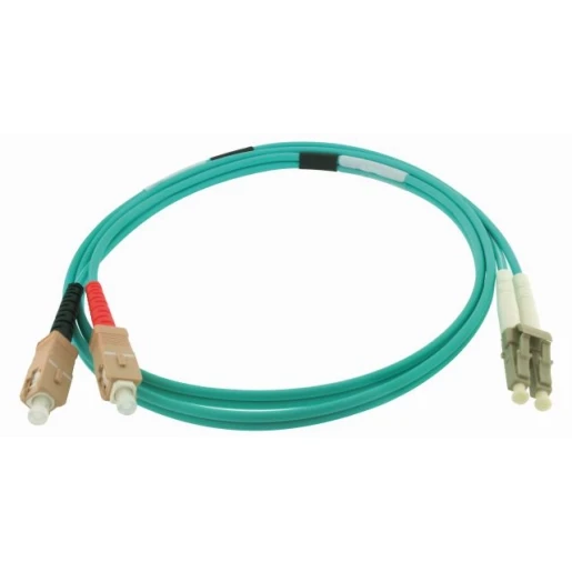 Gigamedia Patchkabel (glasvezel) duplex LC/SC OM3 10m Turkoois GGM D4MCLC10M