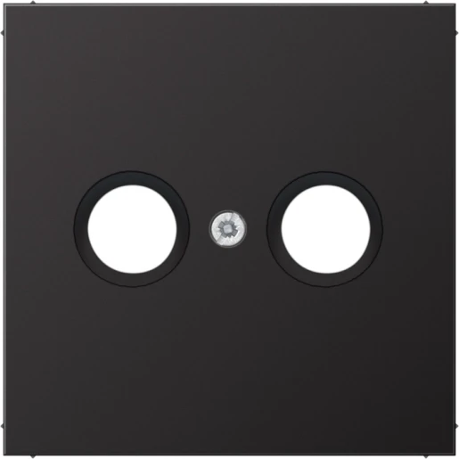 Jung LS range Centraalplaat- (onderdeel) afdekking 1 connector MetaalZonder label aluminium AL2990TVD