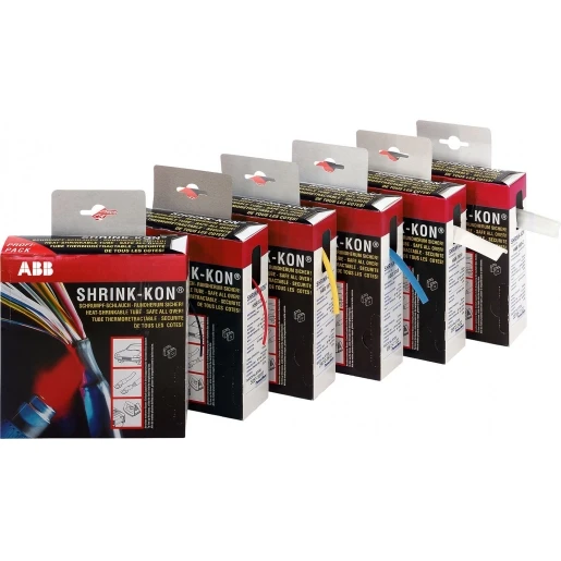 ABB DUNWANDIGE KRIMPKOUS 2:1 2.4MM BOX 11.5 METER BLAUW