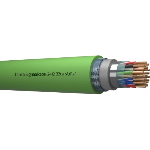 Draka 2400 B2CA signaalkabel 12x2x0,8mm Groen