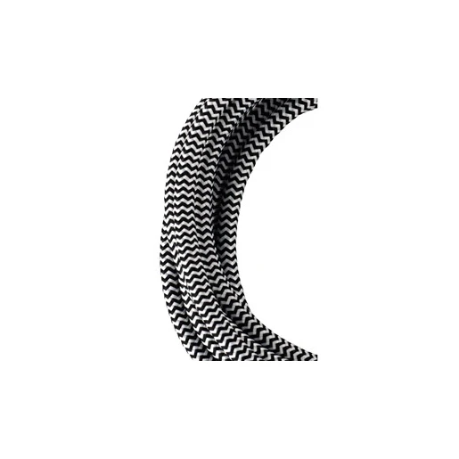 Bailey TEXTILE CABLE 2C BLACK/WHITE 50M ROLL