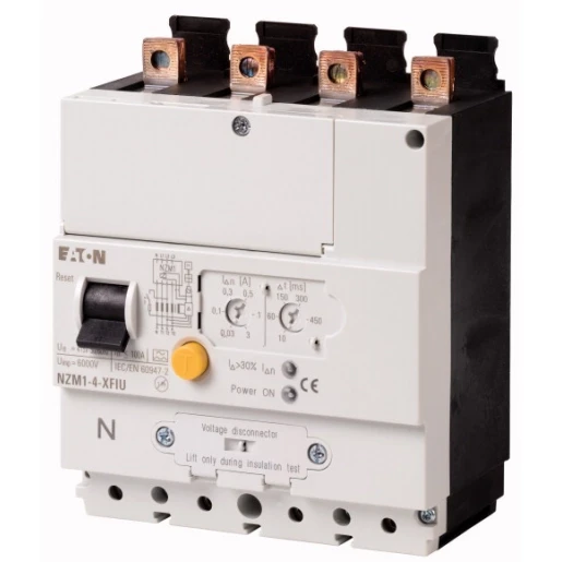 Eaton FOUTSTROOMBEVEILIGING NZM1 4P ONDER INSTELBAAR