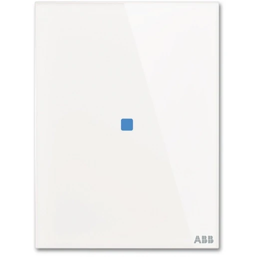 ABB Busch-Jaeger Tacteo Glas aanraaksensor KNX enkelvoudig wit met tekstv IP20 2CKA006300A1590