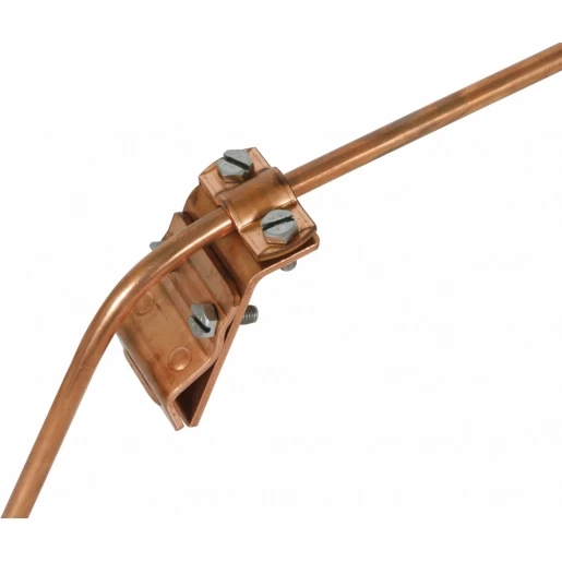 Dehn Gutter clamp cu f.bead 13-25mm with two-screw cleat for rd 7-10mm