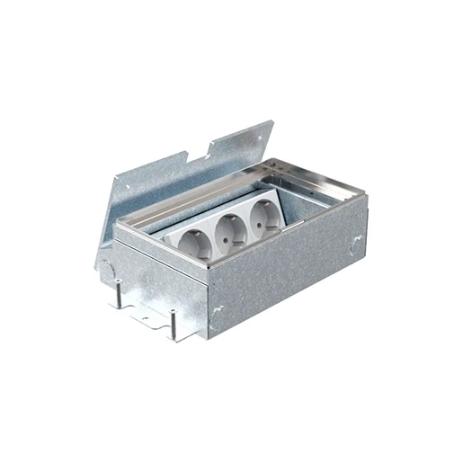 HPL Smartbox+ vloercontactdoos 65mm 3x WCD - deksel inleg 7mm