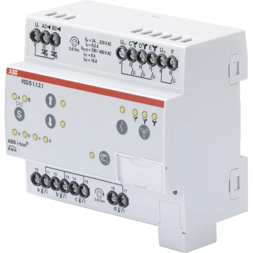 ABB Busch-Jaeger I-Bus KNX Fan coil controller Climaeco PWM 3-stage MDRC KNX 5-voudig 2CDG110211R0011