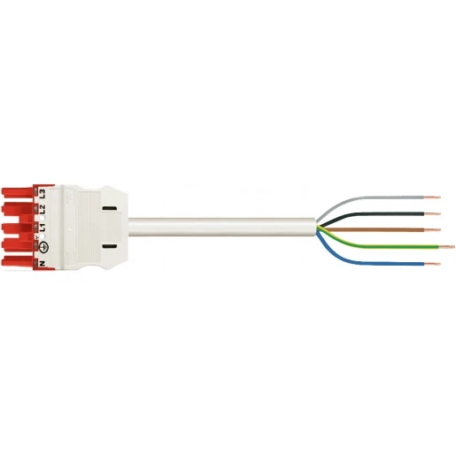Wago SERIE 771 Patchkabel gebouwinstallatie 5p Contrastekker (female) Vrij kabeluiteinde 3000mm