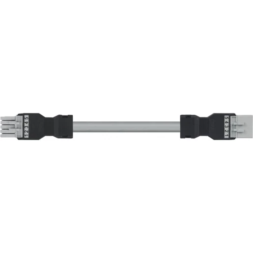 Wago SERIE 891 Patchkabel gebouwinstallatie 5p Contrastekker (female) Stekker 4000mm