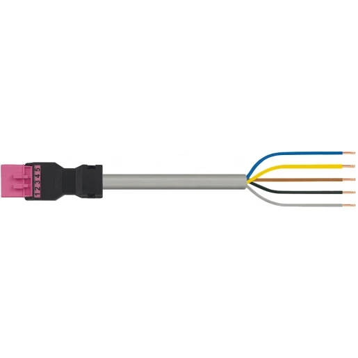 Wago SERIE 891 Patchkabel gebouwinstallatie 5p Stekker Vrij kabeluiteinde 5000mm