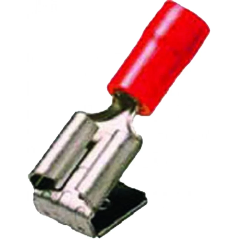 Intercable Geïs. steekverdeler 0,5-1mm2 6,3x0,8 rood +aftakking