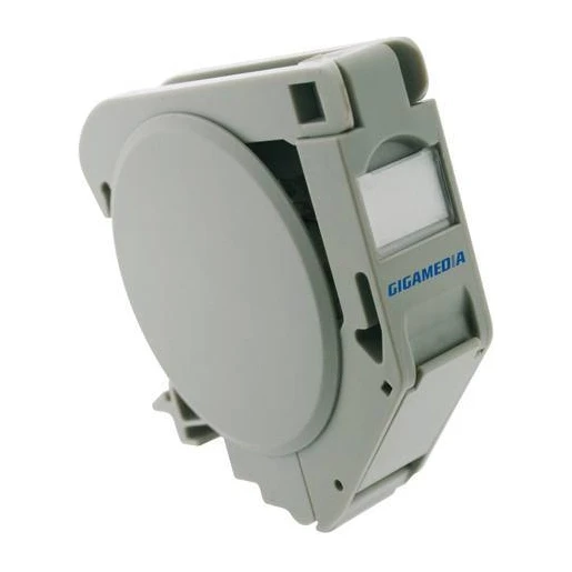 Gigamedia DIN-railmodule met afgeschermde RJ45-connector Cat. 6A STP