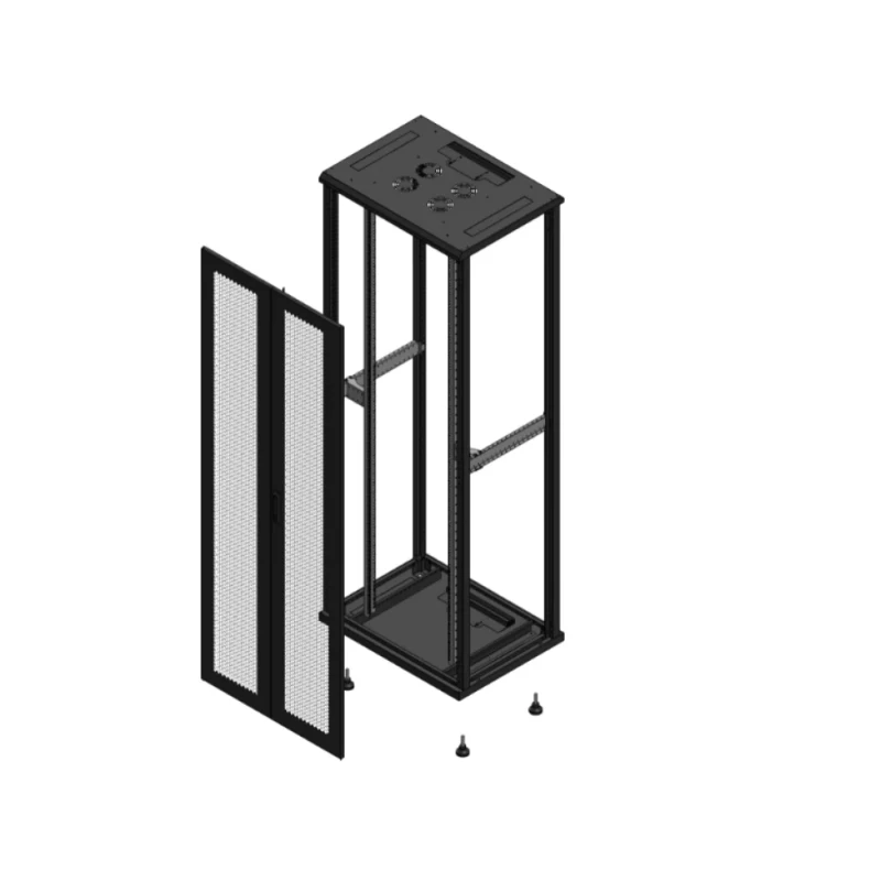 Gigamedia Vloer patchkast AV dubbel PER SP EX 19" 47HE 800x600mm Zwart GGM 704786PPDSPEX