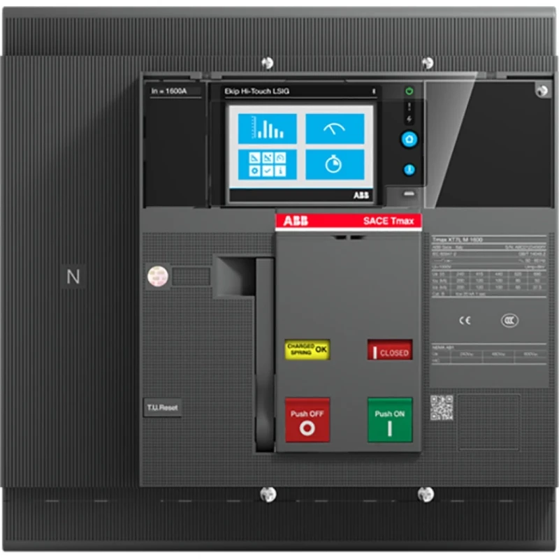 ABB XT7S M 1600 Ekip Touch LSI In1600A vast met vooraansluiting electronis