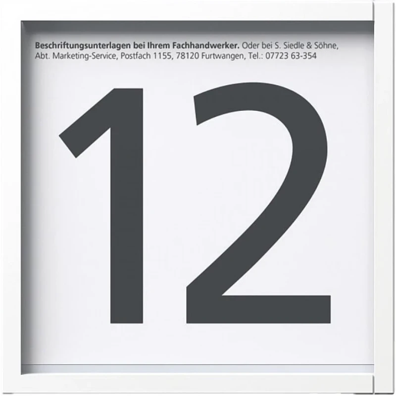Siedle Informatieveld voor Vario Wit