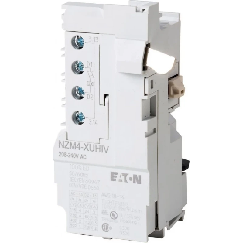 Eaton Onderspanningspoel NZM4 2xM voorijlend 48V AC