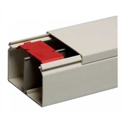Attema Kabelkoker 2000x90x60mm PVC Bodemperforatie met deksel wit RAL 1013 AT2351