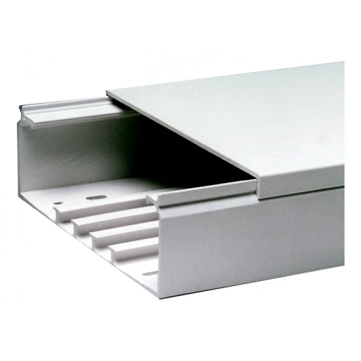 Attema Kabelkoker 2000x190x60mm PVC Bodemperforatie met deksel wit RAL 9010 AT2397
